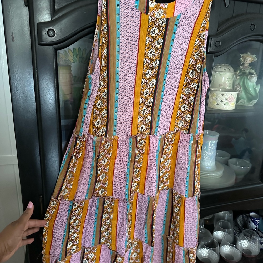 Women’s rayon babydoll mini dress.